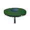 Dedeco Sunburst Radial Bristle Discs 3 in Curved Tc 6-Ply Dark Green 50 Grit A/O 1/4 in 1/Unit 2260 - alternate 1